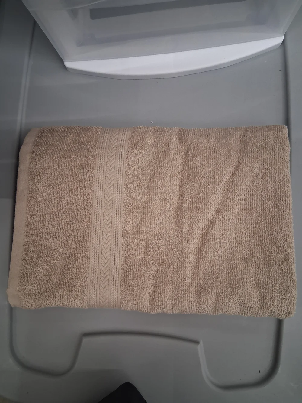 Classic Beige Bath Towel - Soft Absorbent Home Bath